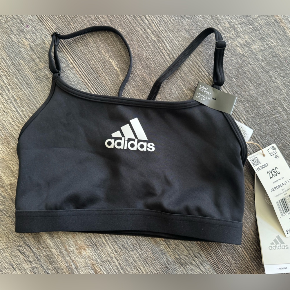 Adidas Powerreact Training Light -Support Padded Sports Bra ‎ XXS A-C - Picture 2 of 4